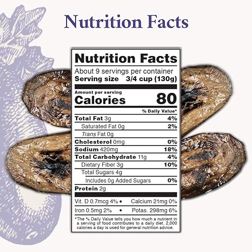 Miniatura 4 de Roland Foods Berenjena a la parrilla marinada en aceite, alimentos importados especiales, paquete de 63.5 onzas