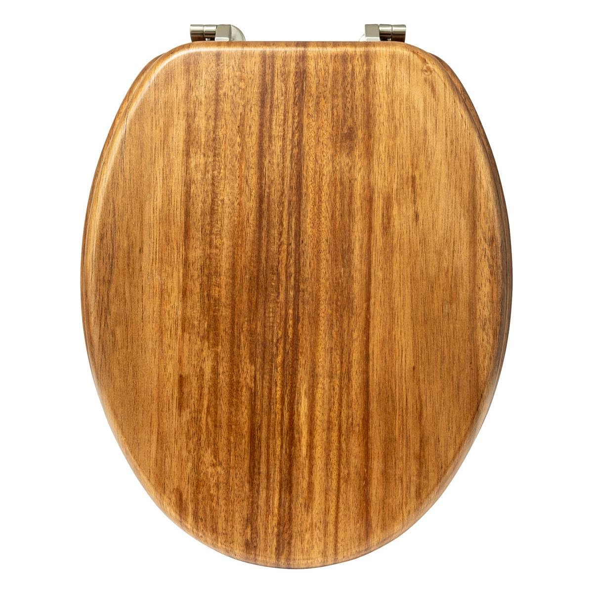 Abattant WC blackacia en acacia 5five abattant toilette bois foncé universel robuste