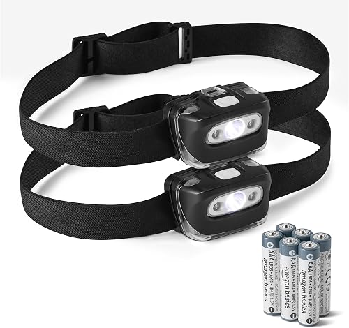 Amazon Basics LED Headlamp with 7 Light Modes - Adjustabl…