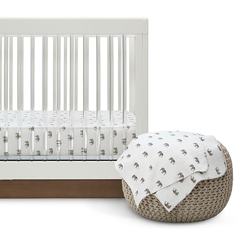 Miniatura 24 de Delta Children Twinkle Stars - Colchón transpirable para cuna de bebé y colchón para niños pequeños, sábanas bajeras verdes para cuna para niñas y