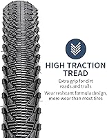 Vista 3 de YUNSCM 2 neumáticos de bicicleta de 26 pulgadas de 26 x 2.10/54-559 y 26 pulgadas, válvulas Schrader compatibles con neumáticos y tubos de bicicleta