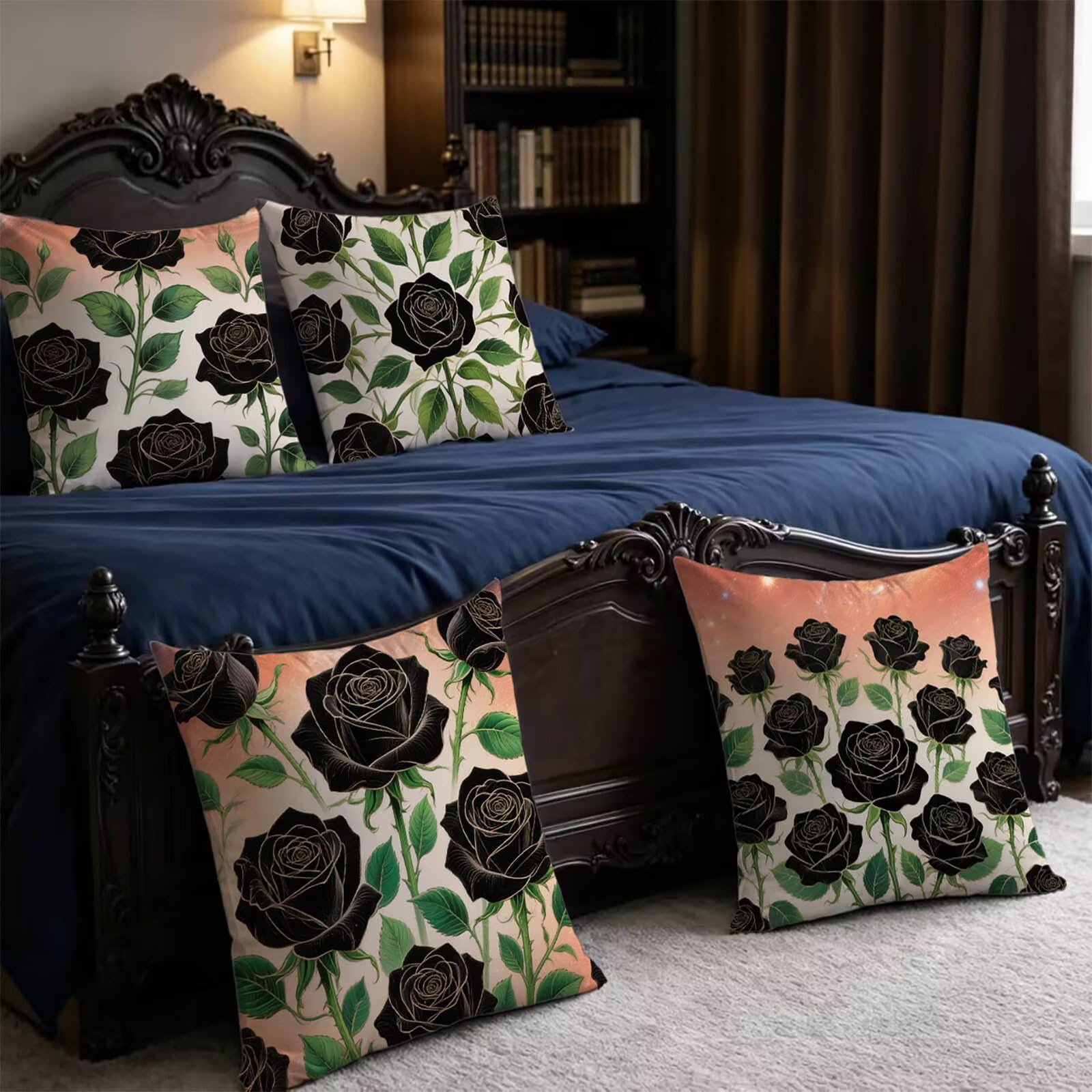 Kopfkissenbezug Black and Green Outdoor 50x50cm Kissenbezug THDZ-2030