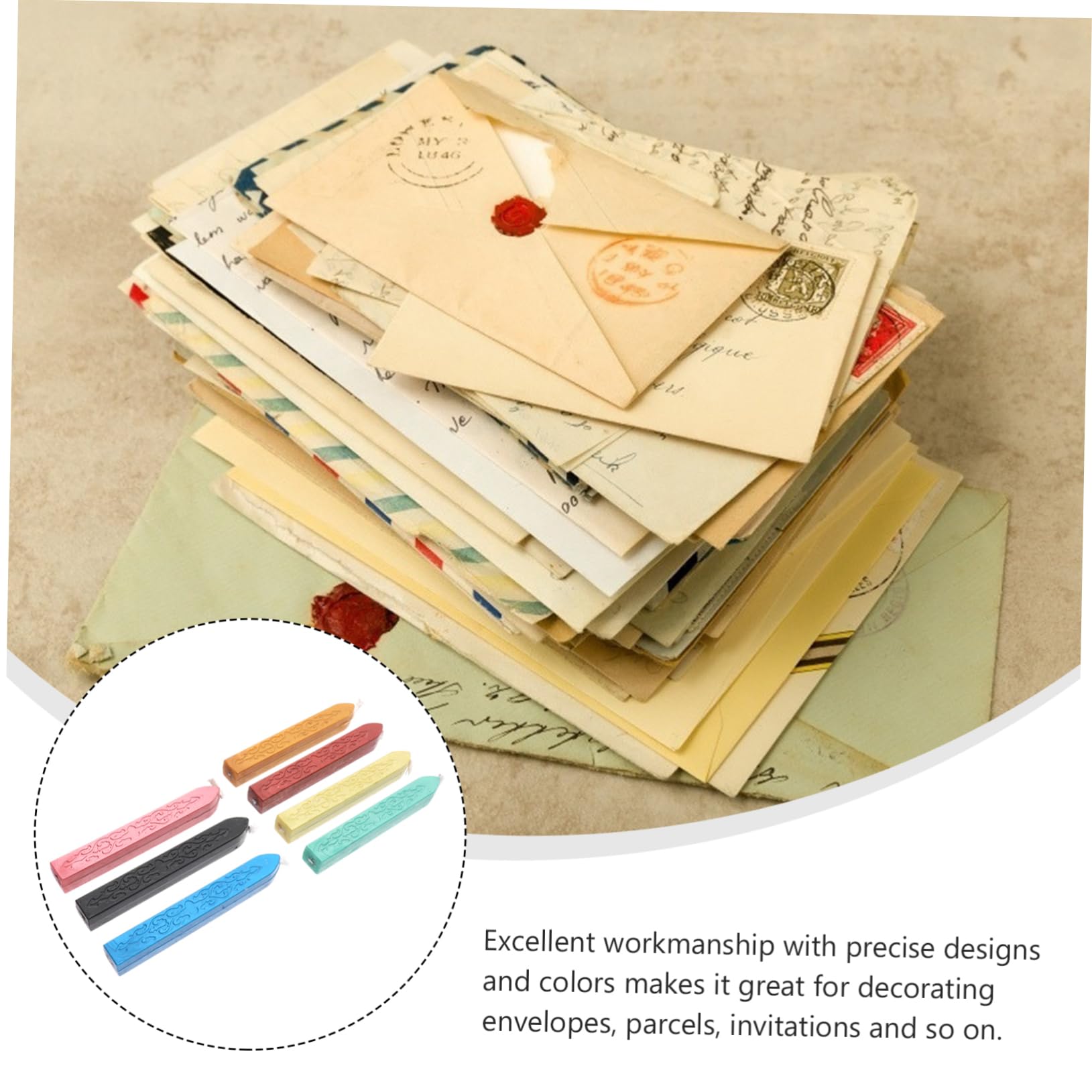 Lurrose 21stücke Vintage Wachssticks Mit Docht Für Nostalgische Siegelstempel Für Einladungen Und Persönliche Karten Aus Hochwertigem Wachs Verschiedenen Farben
