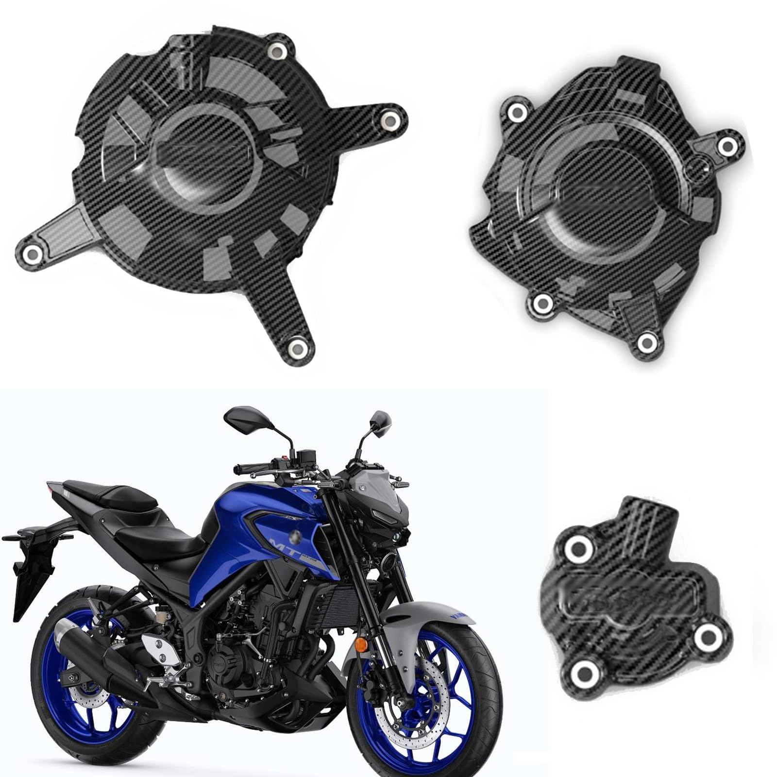 Amazon | For R3 r3 R25 r25 MT-25 mt25 MT-0 mt03 エンジン保護カバー