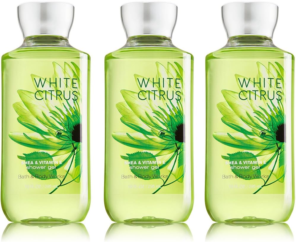 Lot of 3 Bath & Body Works White Citrus 8.0 oz Shower Gel