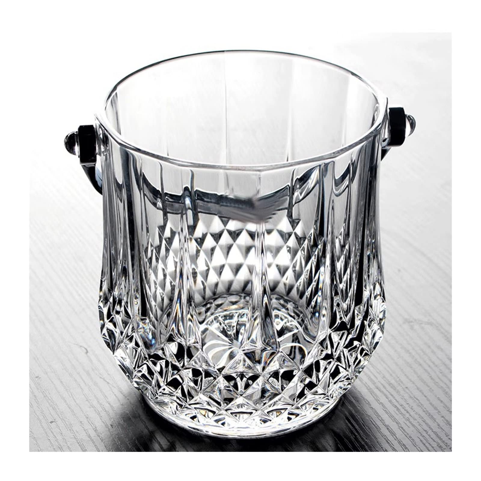 Cubo de hielo de 1L transparente con asas para enfriar cerveza y vino en fiestas en casa