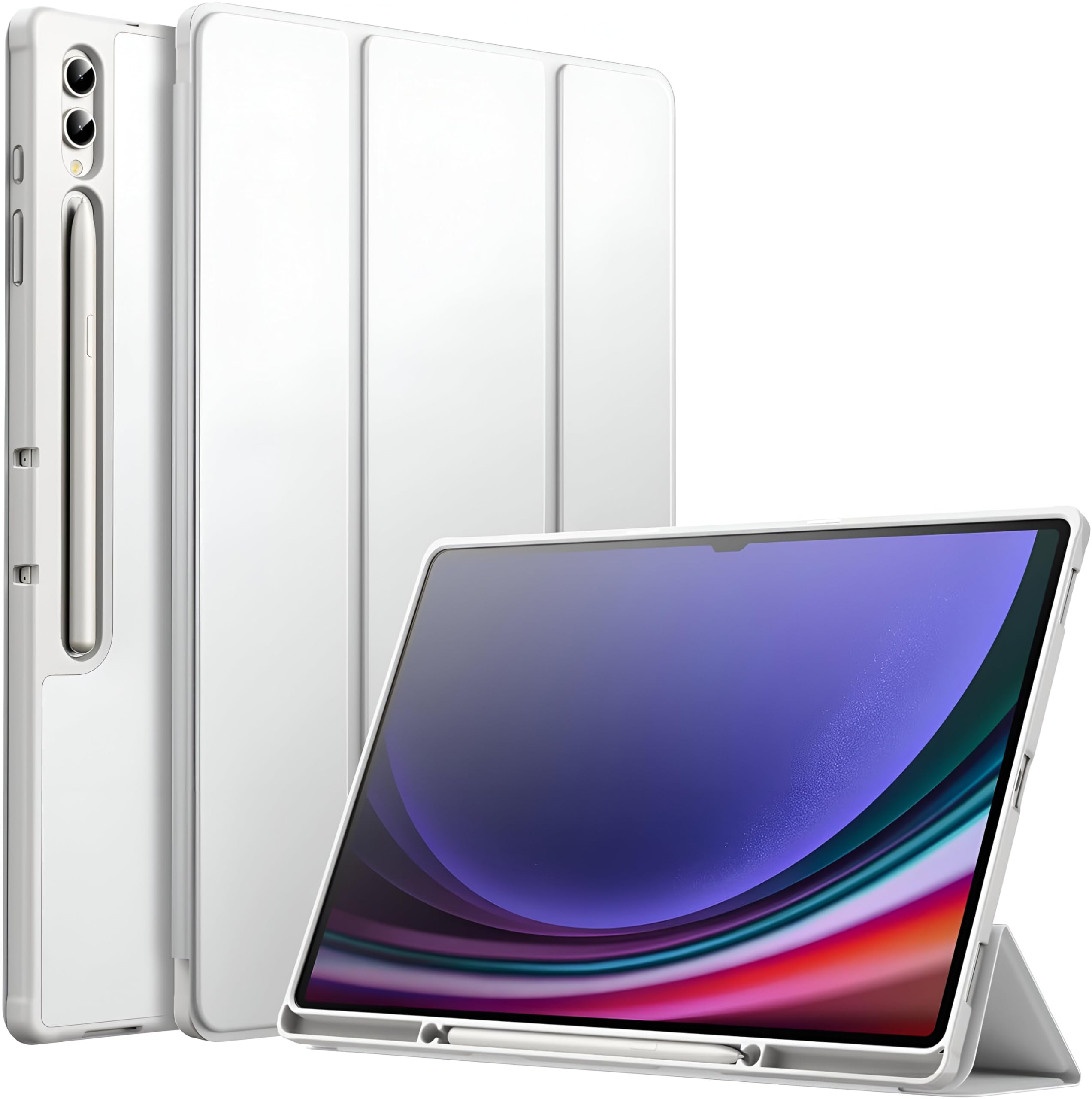 ProElite Cover for Galaxy Tab S9 FE+/S9+/S10+ 12.4 inch Cover, Soft Flexible Flip Case with S Pen Holder for Samsung Tab S9 FE Plus/S9 Plus/S10+ 12.4" with Auto Sleep Wake, [Recoil Series]- Grey (B0CGNQVQYG) Amazon Price History, Amazon Price Tracker