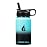 HYDRO CELL Stainless Steel Insulated Water Bottle with Straw - For Cold & Hot Drinks - Metal Vacuum Flask with Screw Cap and Modern Leakproof Sport Thermos for Adults (Teal/Black 14oz)