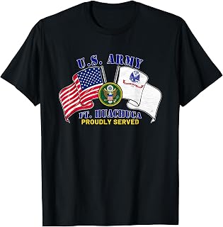 Fort Huachuca Arizona Az Army Base Patriotic American Flag T-Shirt