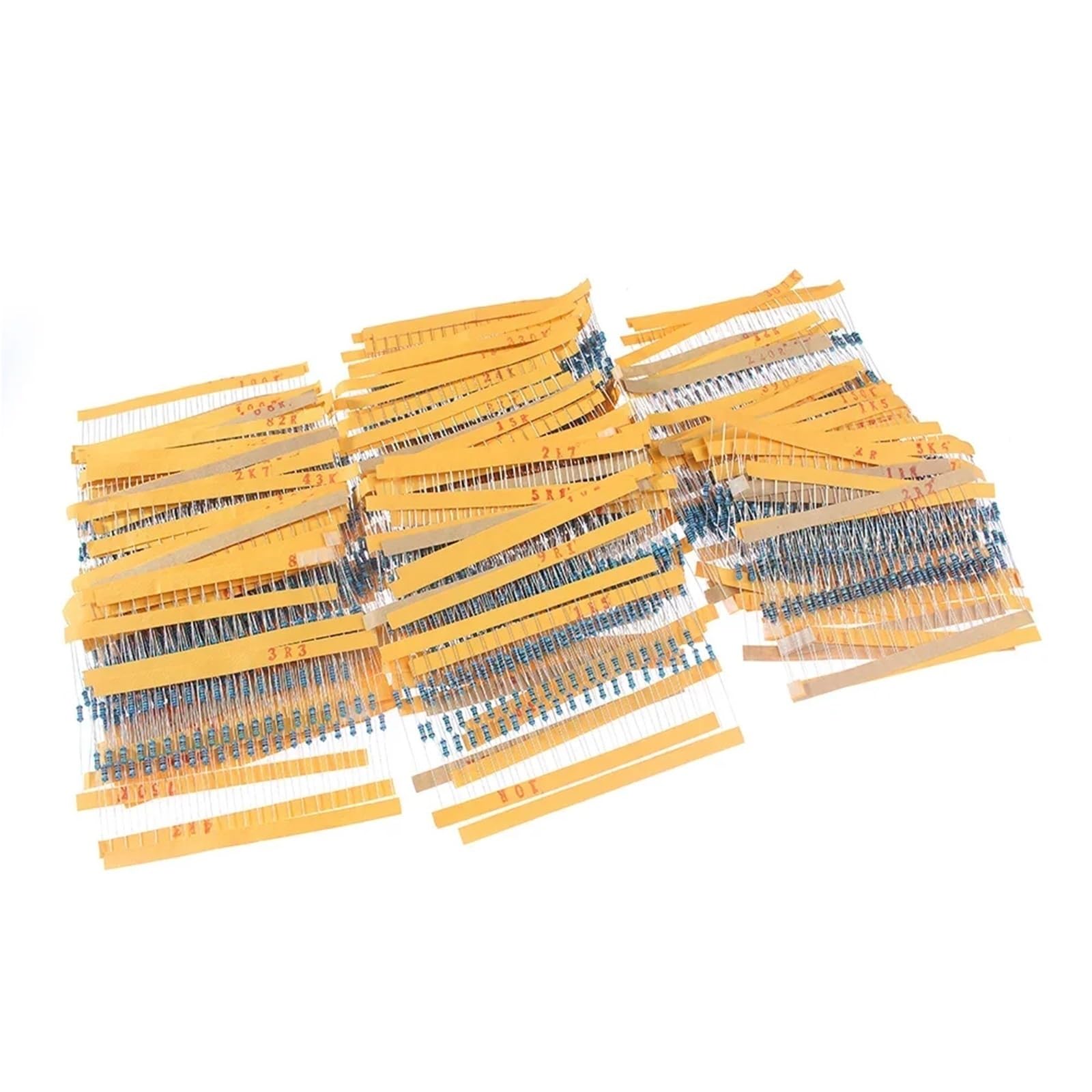 Kit de résistances à film métallique 2600 pièces 1/4W assortiment de 130 valeurs