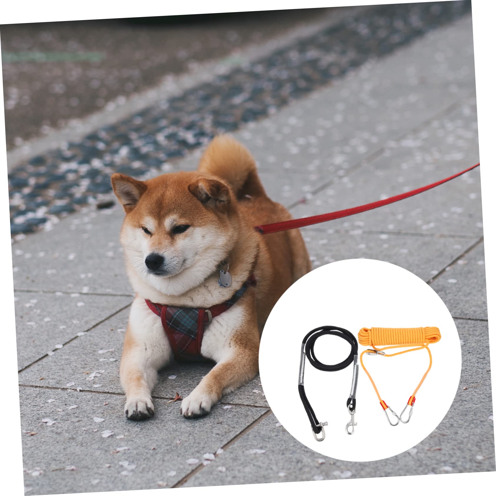 Cable para Perros De Acampada Cadena para Correr Exteriores Equipo De Mascotas Nylon para Perro Camping