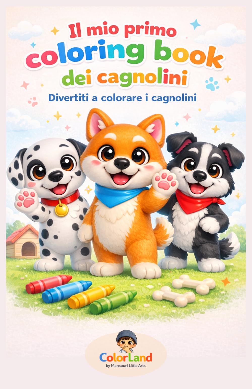 Il mio primo coloring book dei cagnolini: Divertiti a colorare i cagnolini