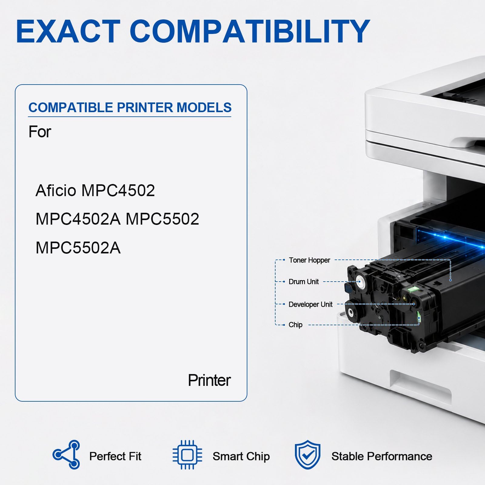 841751 841752 841753 841754 Cartuccia toner, 31000 pagine yellow | Compatibile Con Le Serie Per Ricoh Aficio MPC4502, MPC4502A, MPC5502, MPC5502A