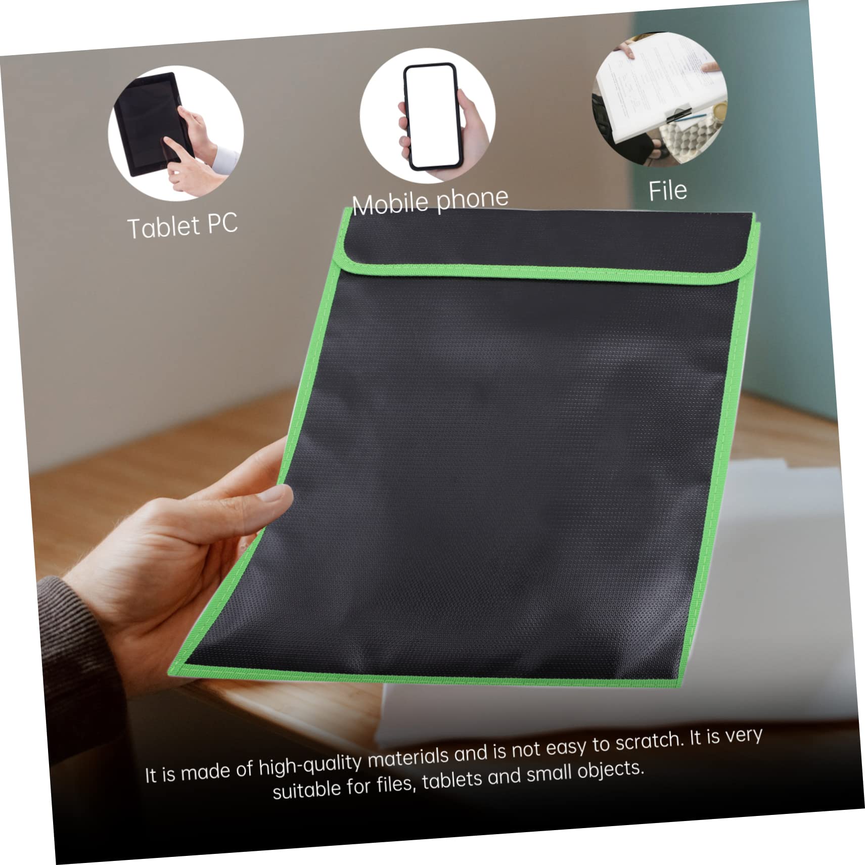 DOITOOL Bolsa Para Ignífuga Bolsa Portátil Prueba De Para Archivos Importantes Casa o Oficina
