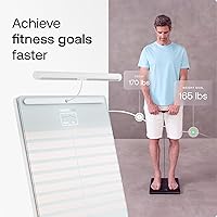 Vista 3 de WITHINGS Body Scan - Báscula inteligente con análisis de composición corporal segmentaria, básculas de pesaje peso corporal y edad vascular, grasa