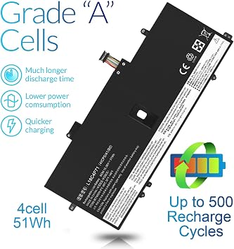 L18C4P71 L18M4P72 Battery Replacement for Lenovo Thinkpad X1 Carbon 7th Gen 2019, X1 Carbon 8th Gen 2020, X1 Yoga 4th Gen, ThinkPad X1 Yoga 4th 5th Gen 02DL005 02DL006 02DL004 SB10K97642