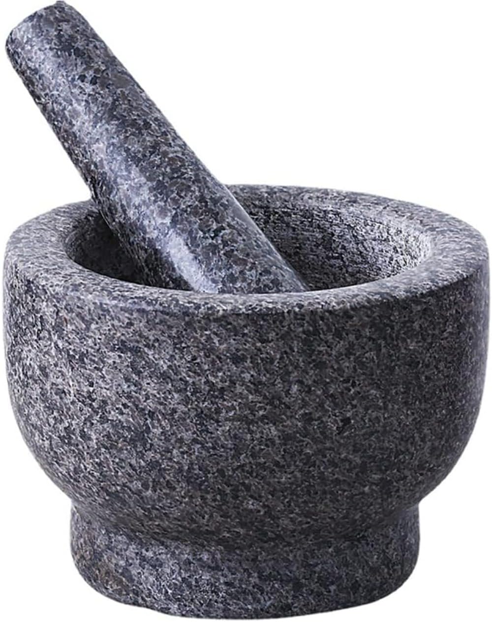 石臼 花崗岩 乳鉢 ふた付き すり鉢 にんにくつぶし 薬研 抗菌 すり鉢 多用途 コーヒー豆・調味料用 キッチン用品 (ふた付き)