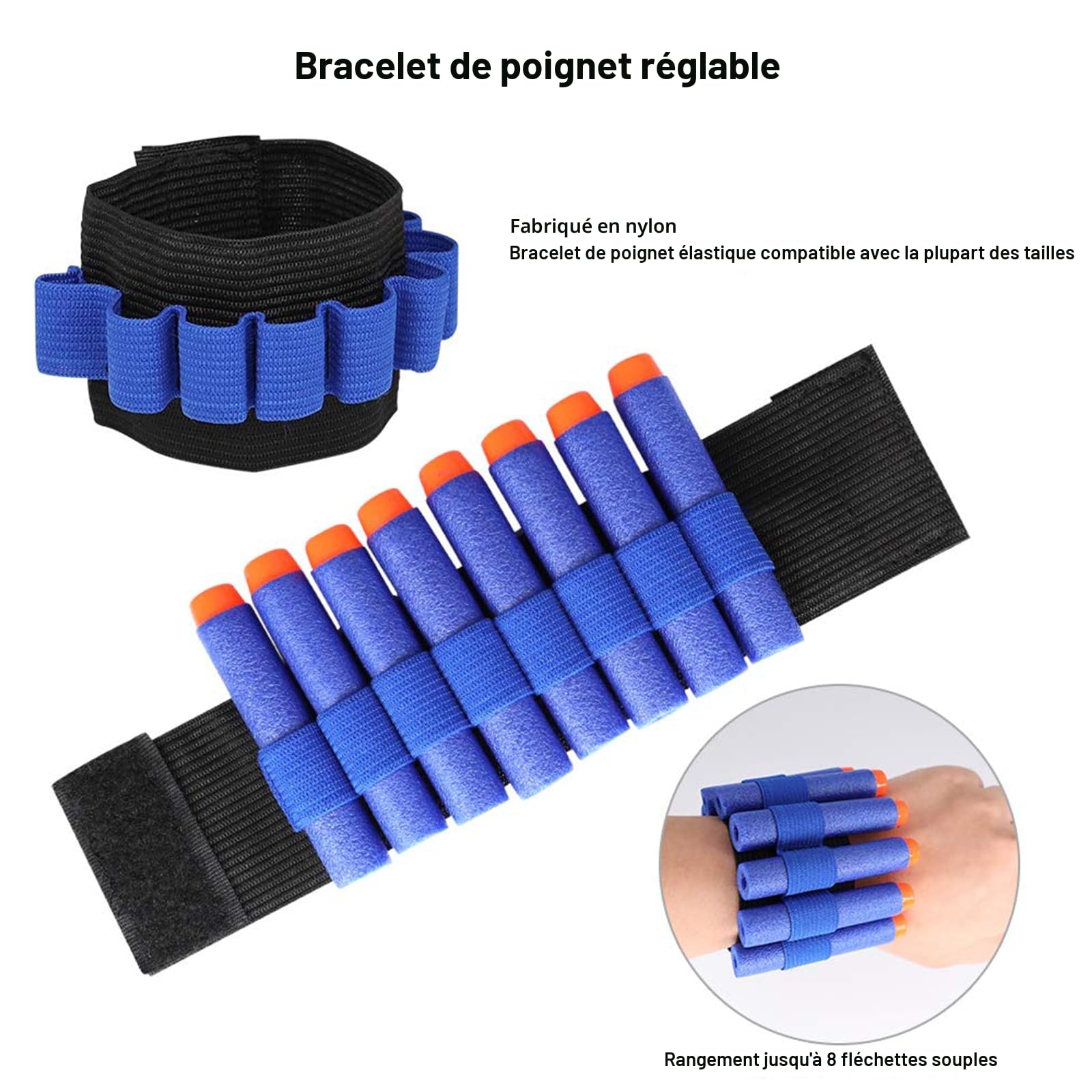 LUUFAN gilet tactique kit pour NERF armes avec clips de recharge, flèches de recharge, bracelet, masque tactique lunettes de protection pour la fête d'anniversaire cadeau de Thanksgiving