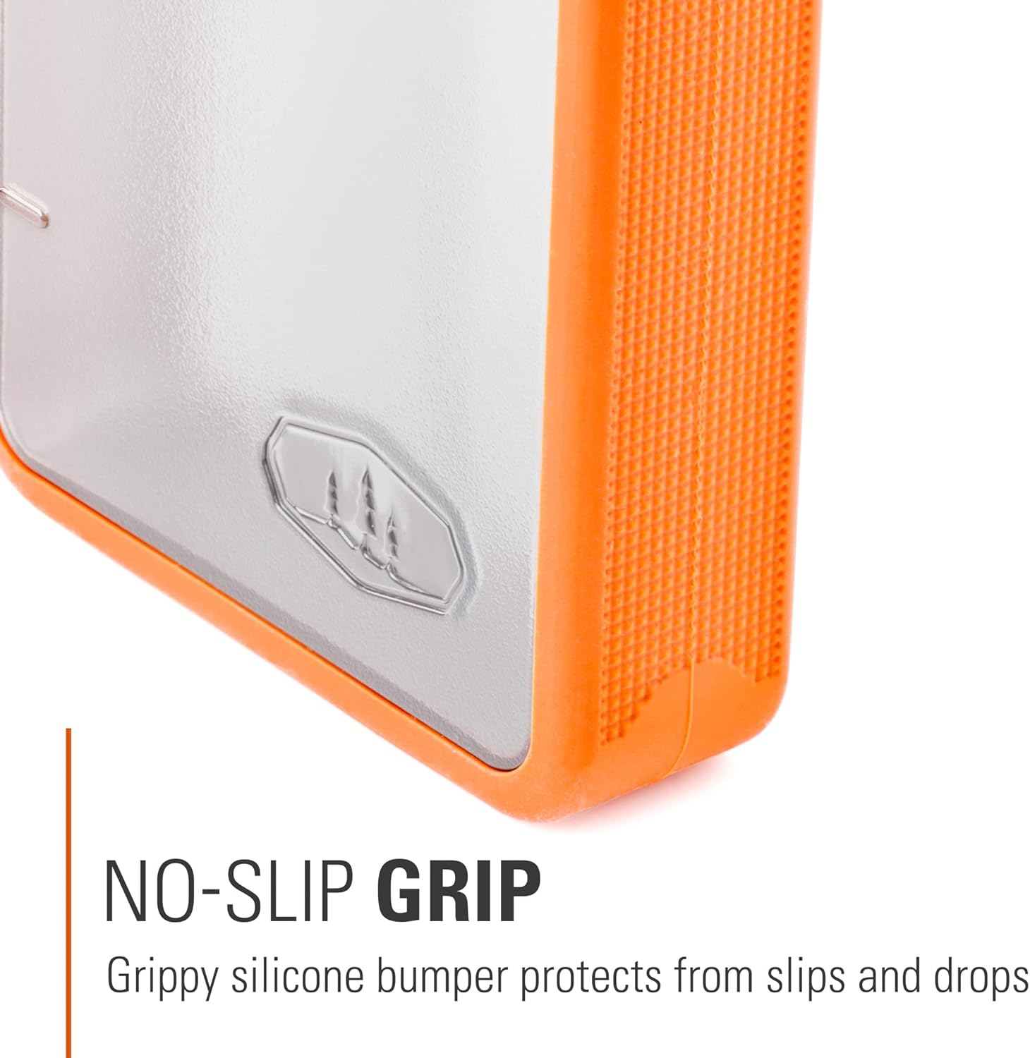 GSI Outdoors Boulder Flask, Shatter-Resistant, Leakproof Hip Flask with Clear Body & Silicone Grip, BPA-Free Bottle for Hiking, Camping & Travel