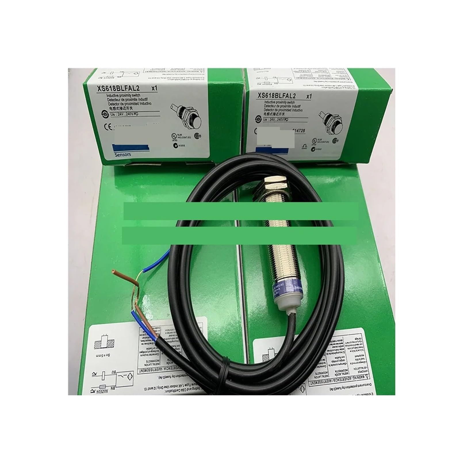 Capteur XS518B1NAL2 Schneider détecteur de proximité inductif NPN NO câble 2m