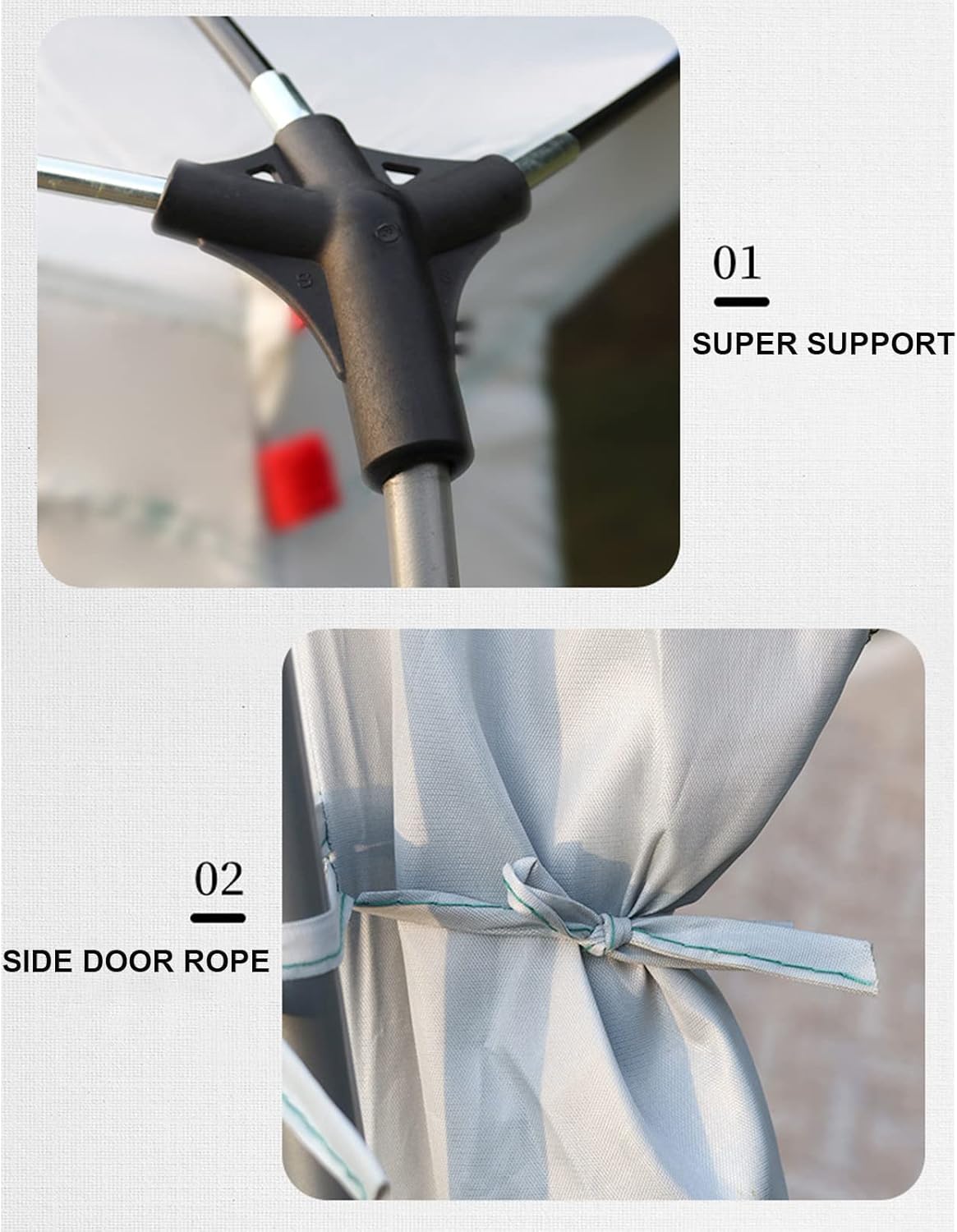 4 Season Large Tents Sun Shelters 6-8 Person Outdoor Camping Tent Unobscured Windproof Automatic Pop Up Awning Beach Fishing Equipment