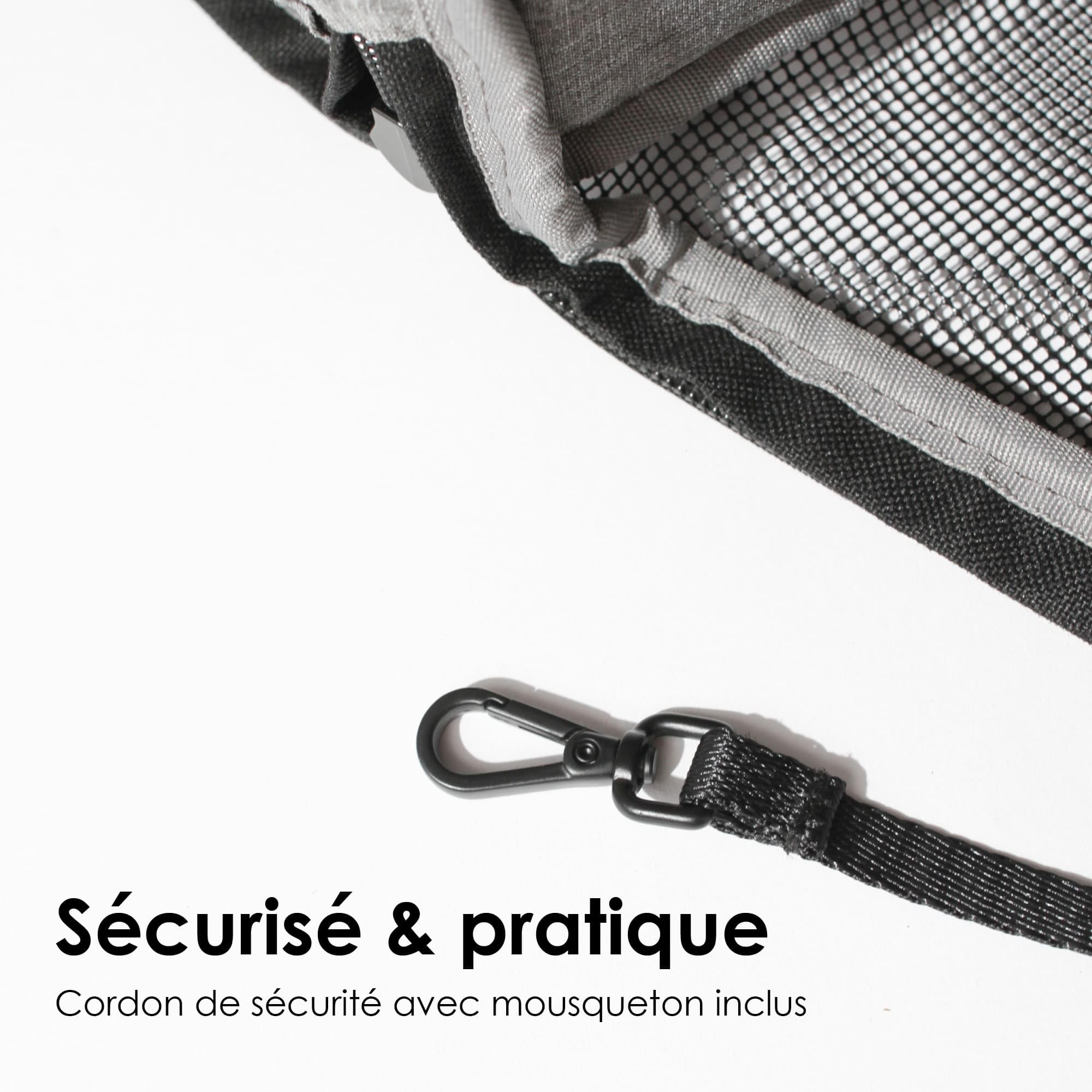 LucyBalu® Hop-on Sac à Dos de Transport pour Chat I Anthracite