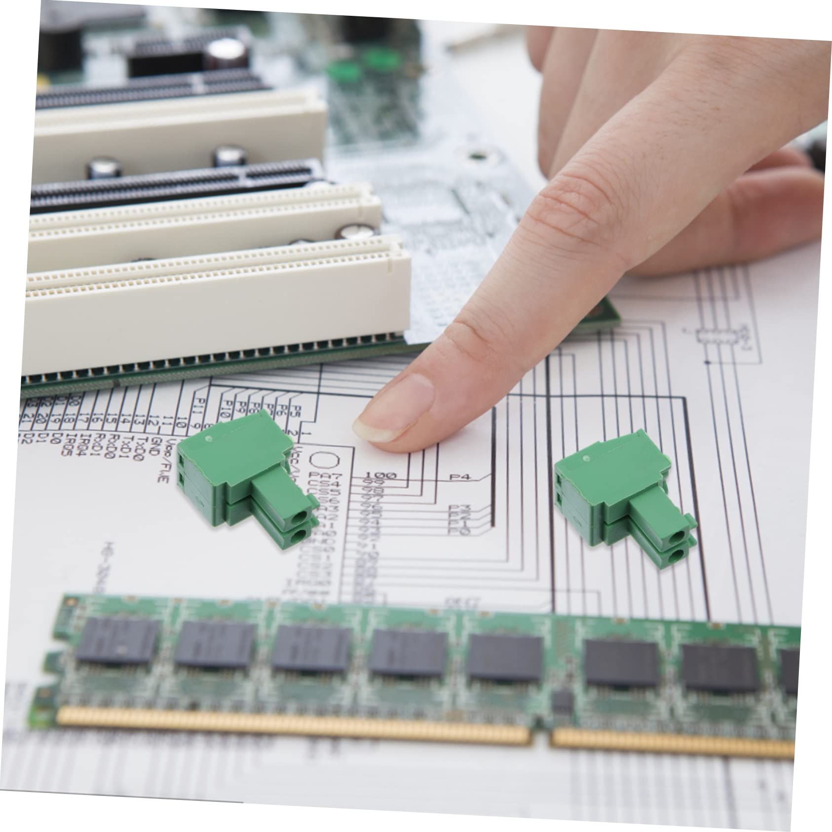Produktbild von 50x Schraubklemmenblöcke 2P & 3P – Gerade PCB-Anschlussklemmen Für Einfache, Sichere Verdrahtung