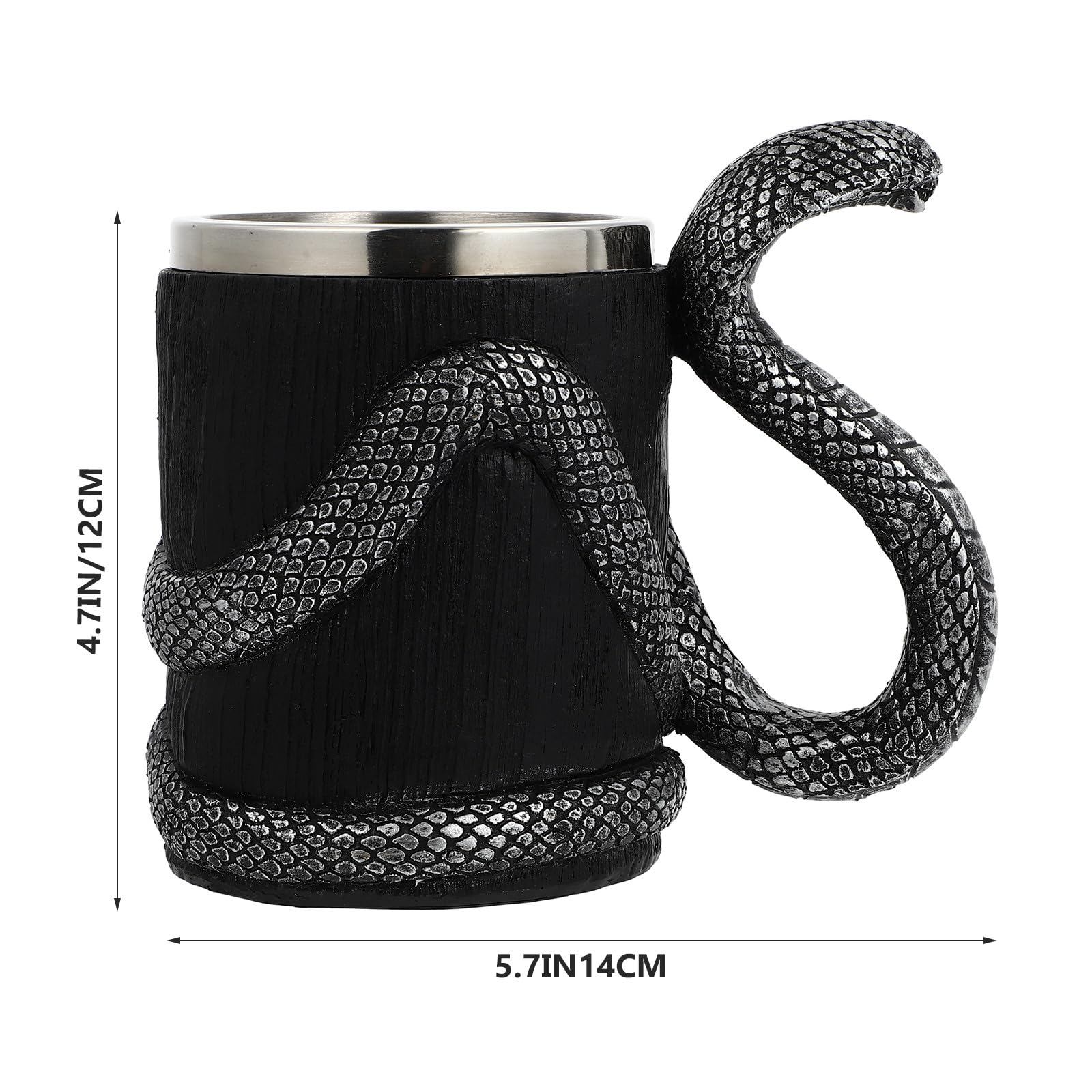 Alasum 600ml Edelstahl Trinkbecher mit Glatter Oberfläche und Großer Kapazität Doppelwandiger Wasserbecher aus Kunstharz für Zuhause und Büro