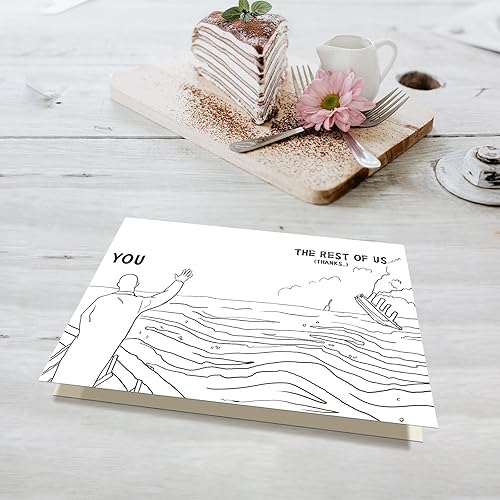 Miniatura 10 de Tarjeta de cumpleaños para él y ella, divertida tarjeta de aniversario de Ted Lasso, tarjeta de San Valentín para marido, novio, esposa, novia,