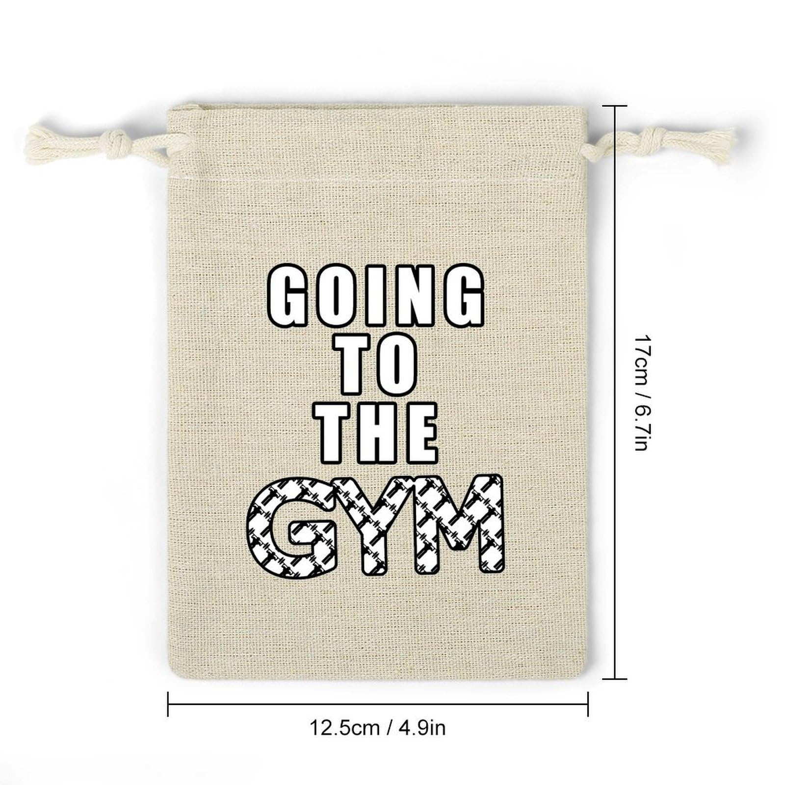 Going To The Gym 8 Pack Small Gift Bags Cotton And Linen Drawstring Pockets Sachet Bag for Party Home Supplies