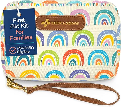 Kit de primeros auxilios de viaje para niños  Kit de primeros auxilios para automóvil bolso bolsa de pañales mochila y maleta con vendajes sin látex