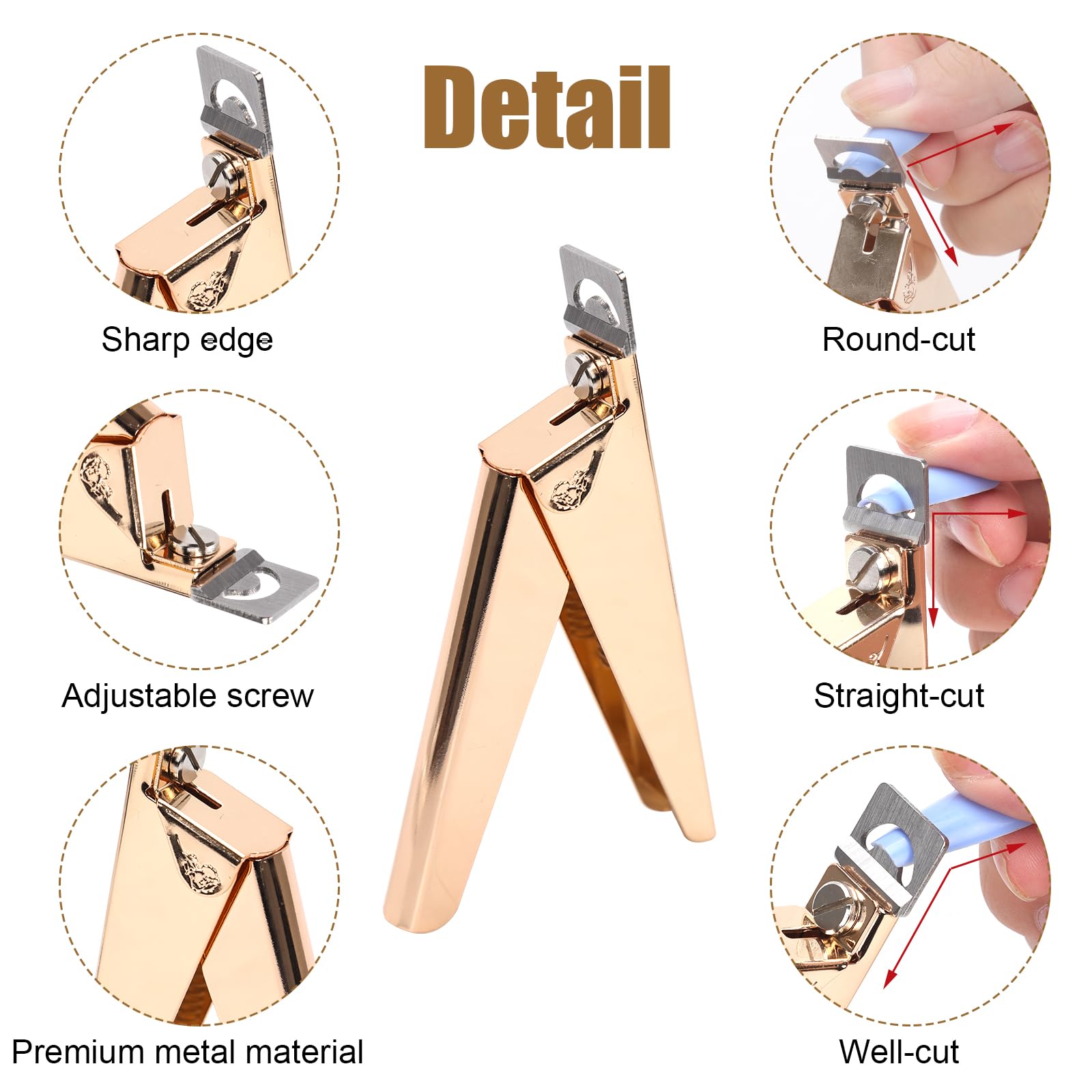 Acrylic False Nail Clippers with Magnets - Image 3