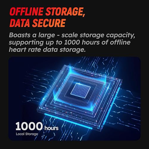 Miniatura 5 de Monitor de frecuencia cardíaca Bluetooth, cómodo, fácil de llevar, detección de desgaste automático, sensor avanzado, datos precisos, 140 horas de