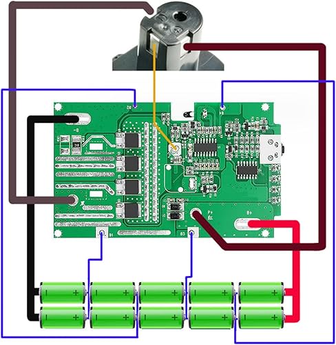 Miniatura 2 de Piezas de repuesto para batería Ryobi 18V P108 P197 P192 RB18L50 PBP005 PBP004, caja de batería de plástico con placa de circuito PCB Kit de