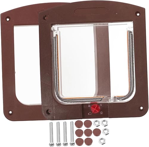 Balacoo Puerta grande para perro, puerta de gato, puerta de bloqueo para puerta interior, accesorio para mascotas