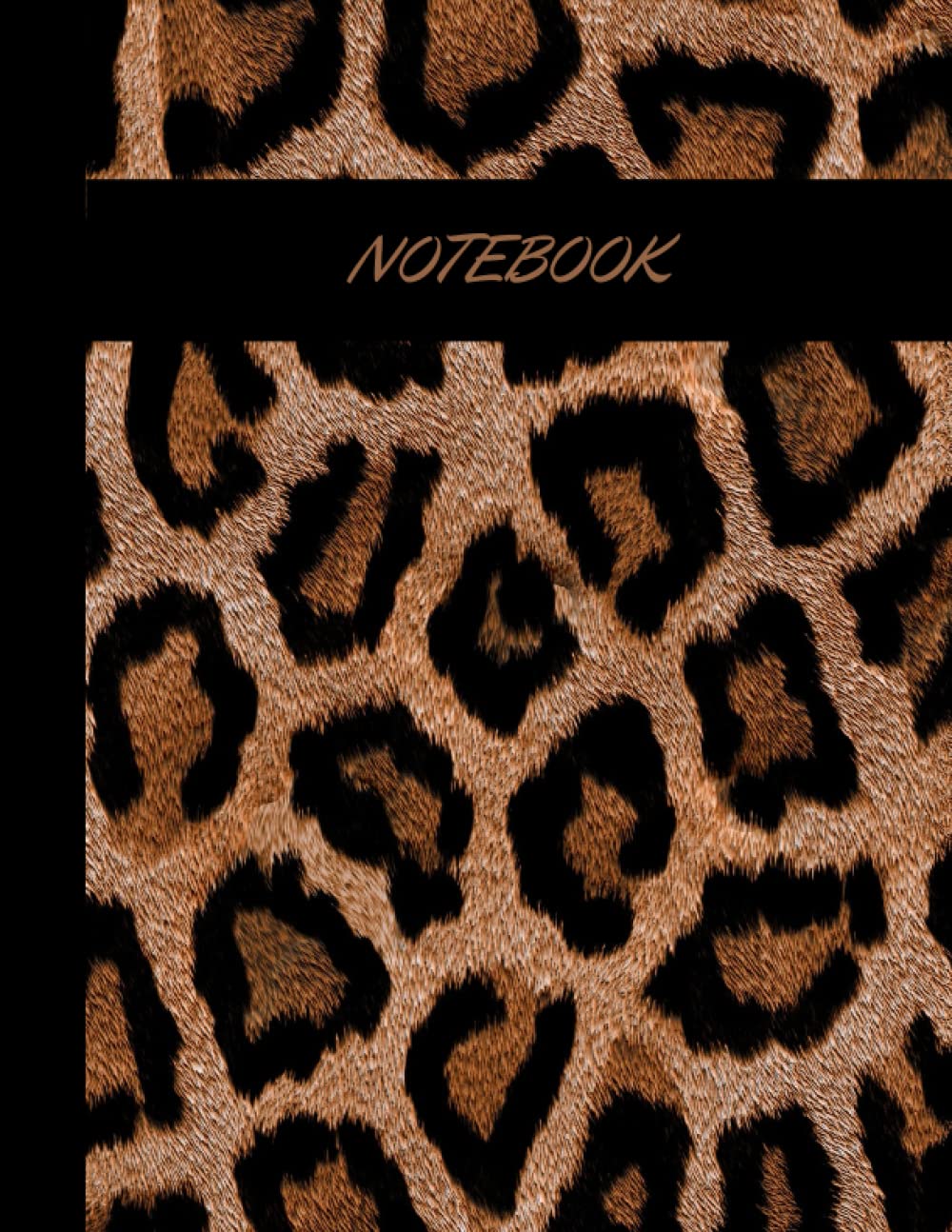 Notebook: leopard print composition notebook College Ruled (8.5 x 11 inches - 120 pages)