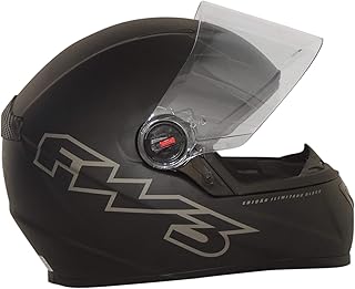 FW3 Capacete GT Classic - Adulto, Unissex, 56, Preto, Agressivo, Motociclismo