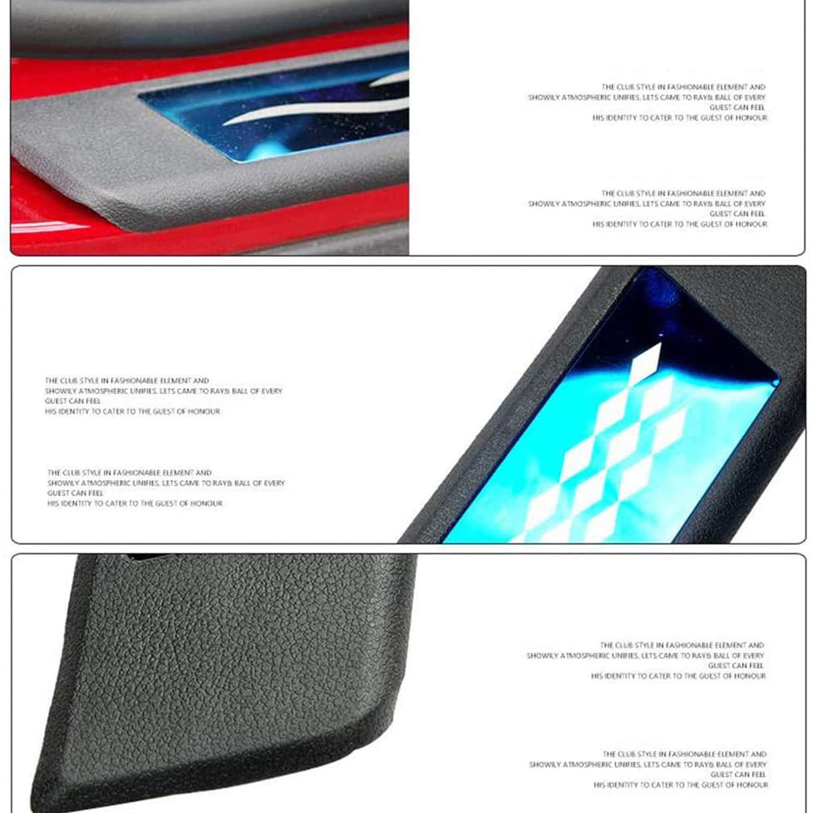 4 Pezzi Battitacco in Acciaio Inossidabile per Auto Sticker per MG ZS 2016-2020, Esterno Battitacco Protezione Plates Anti-Graffio Scuff Adesivi Decorativi Accessori