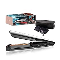 Cecotec Piastra per Capelli Professionale con Cavo Ritualcare Steamy. 62W, Tecnologia Avanzata a Vapore, Piastre in Ceramica, Serbatoio Magnetico Rimovibile, Cavo 360º, Schermo LED