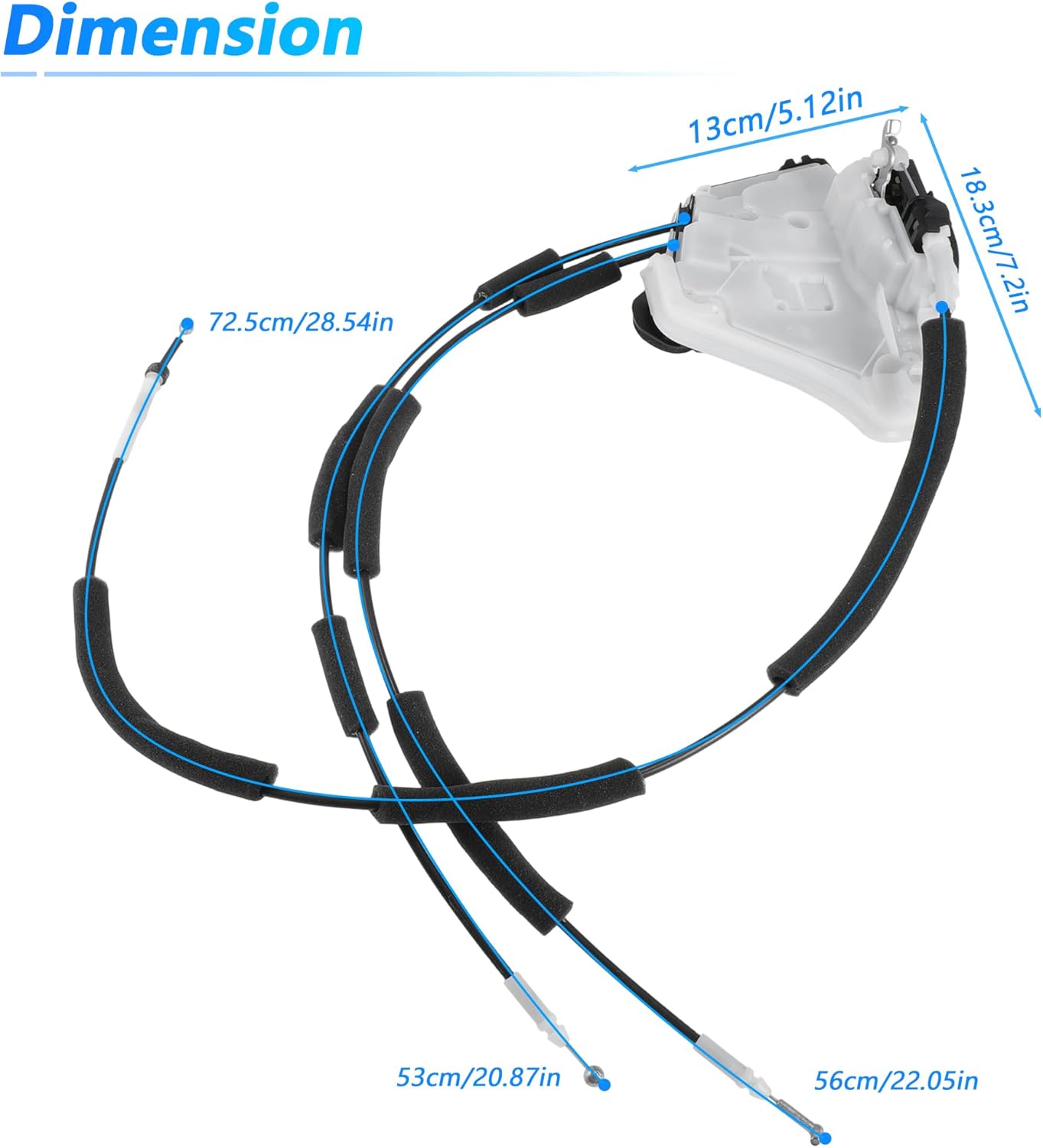 805006CA0B Front Right Power Door Latch Lock Actuator for Nissan Altima 2019 2020 2021 2022 2023 Front Passenger Side Door Lock Actuator Motor 937-935/805009HE0A/805009HE0B 2 Pin