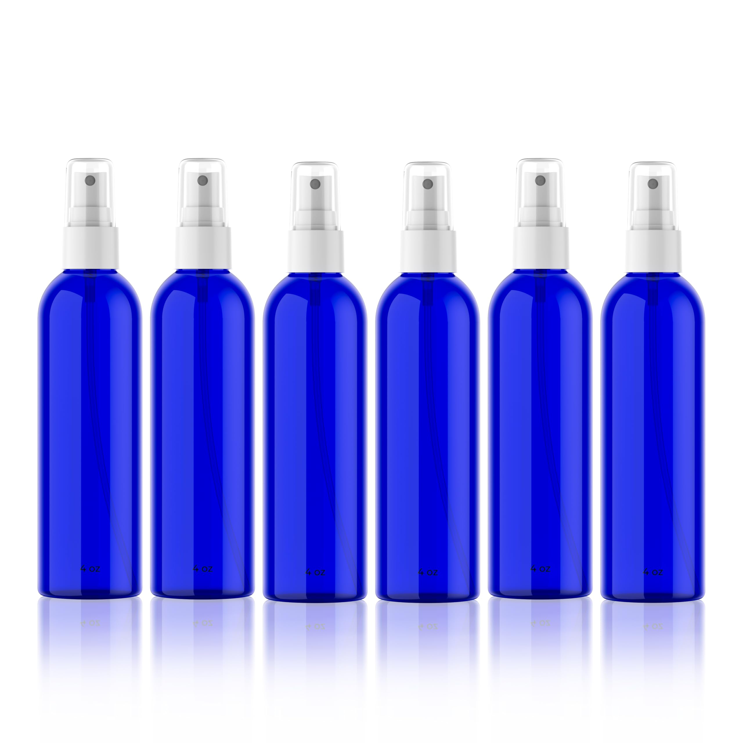 Empty Cosmo Round Bottles with Fine Mist Sprayer Plastic Refillable Containers for Crafters, Hair Spray, Hand Sanitizer, Cleaning Products,