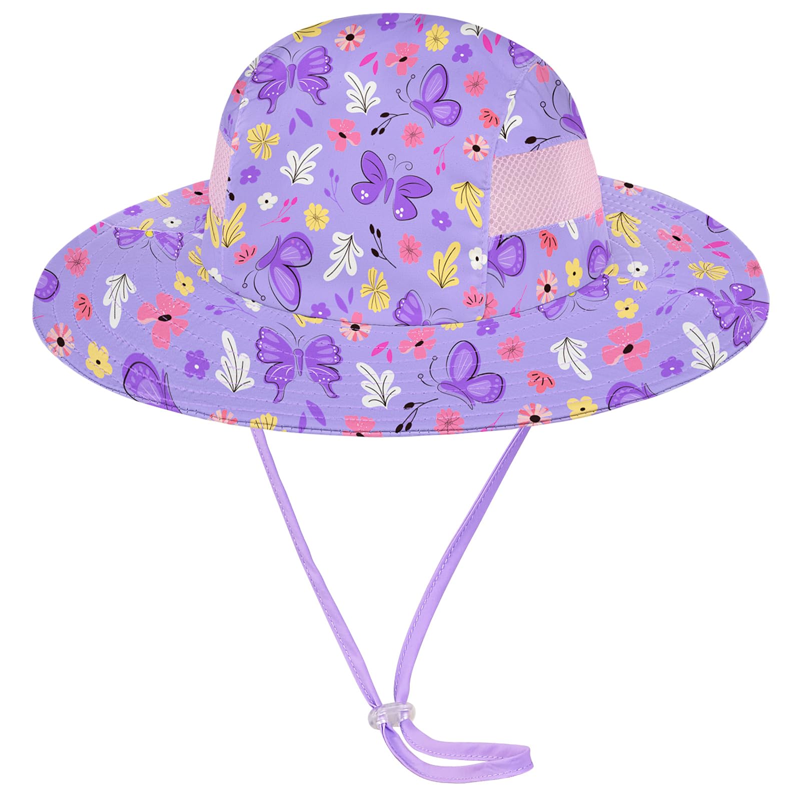 Kids Sun Hat for Toddler Girls Unicorn Bucket Hats UV Protection Summer Hat for Kids Wide Brim Fishing Hat 2-8 Years