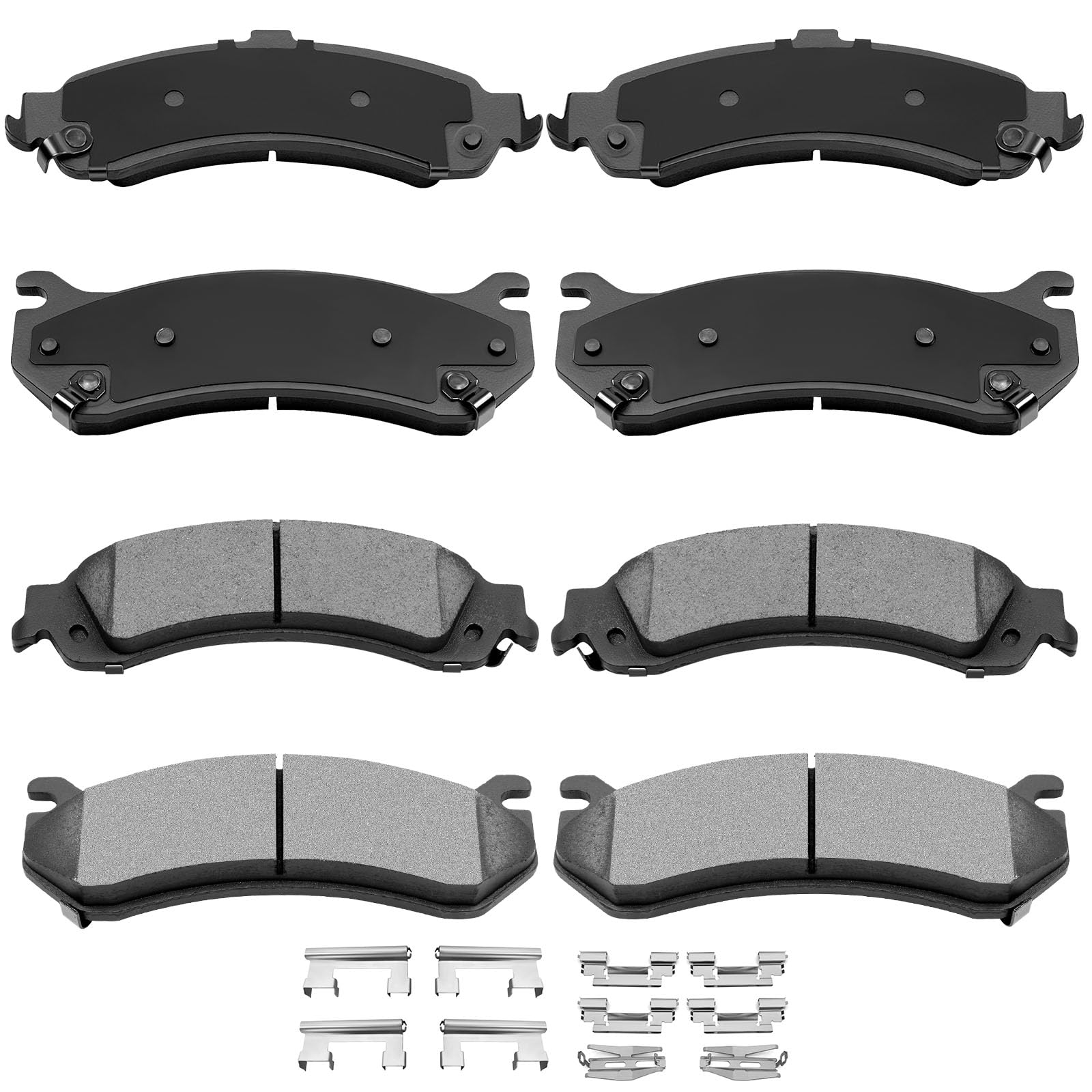 AUTOMUTO 8PCS Front Rear Disc Brake Pads For Cadillac For Escalade ESV EXT