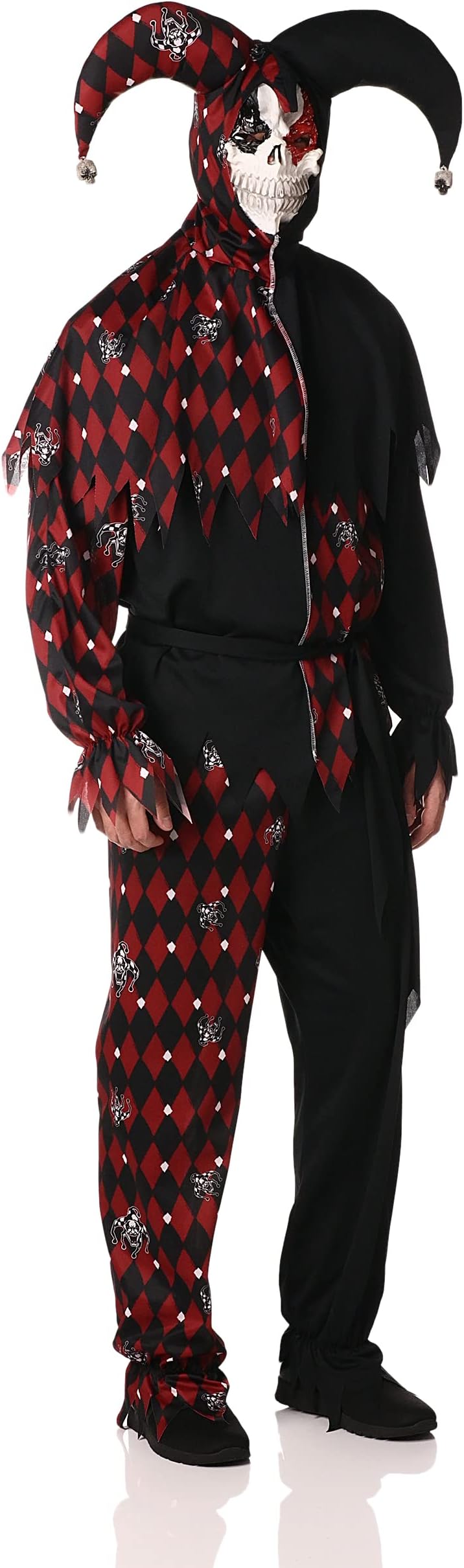 Men's Sinister Jester Mardi Gras Carnival Costumes