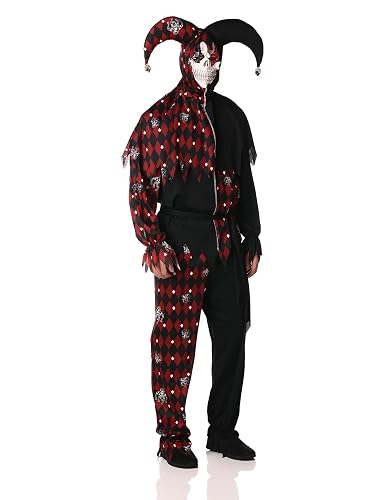 California Costumes Men's Sinister Jester Mardi Gras Carnival Costumes