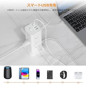 ロッタさん専用　3口 ロッタさん専用 3口 Jenix（ジェニックス） 雷ガード付 スイッチ