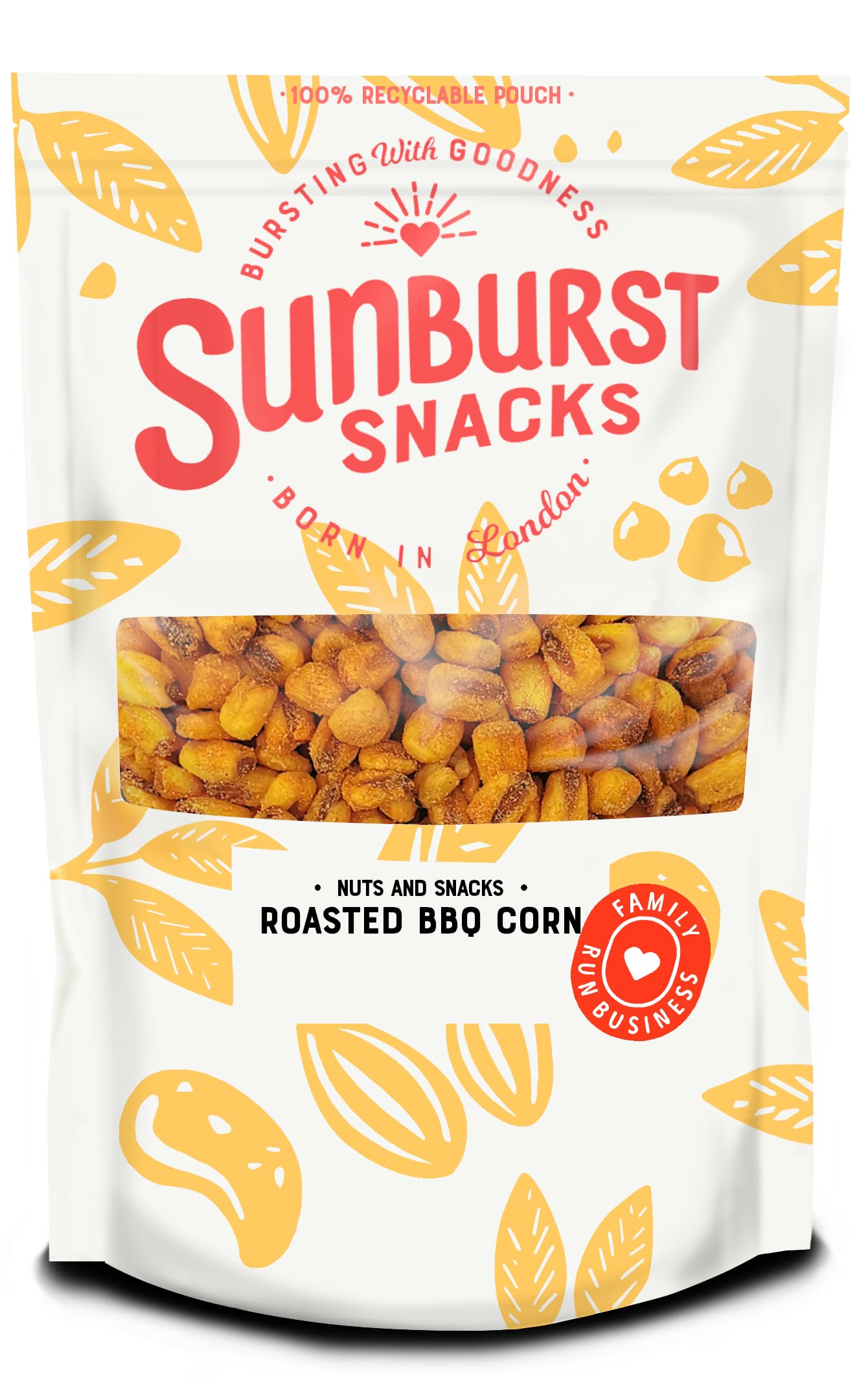 Sponsored Ad – Sunburst Snacks BBQ Flavour Corn Roasted & Salted, Toasted Crunchy Corn Nut, Vegan & Gluten Free, Resealable and Recyclable Pouch, 500g