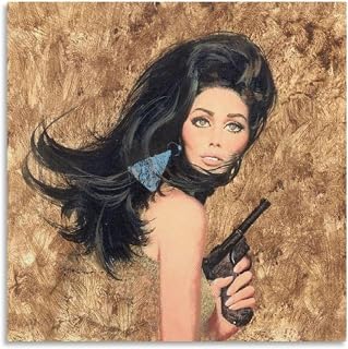 ロバート・マクギニス Robert McGinnis 絵画 アートポスター キャンバス 壁アートホーム バスルーム 寝室 オフィス装飾 プリント芸術作品 インテリア28x28inch(70x70cm)