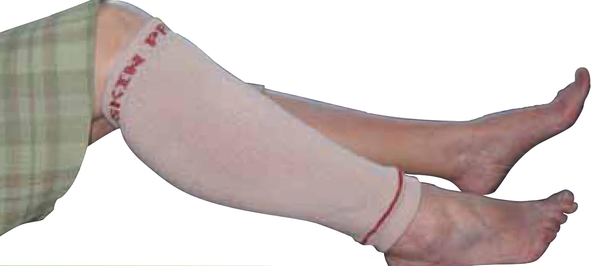 Skin Protecta Pair of Tear Prevention Antifriction Tubes for Leg, Medium Skin