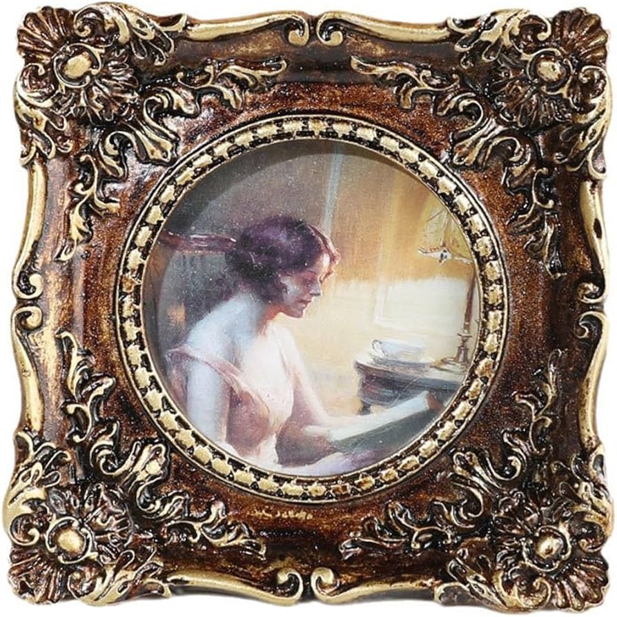 Amazon.co.jp: ヴィンテージ額縁アンティーク華やかなフォトフレーム